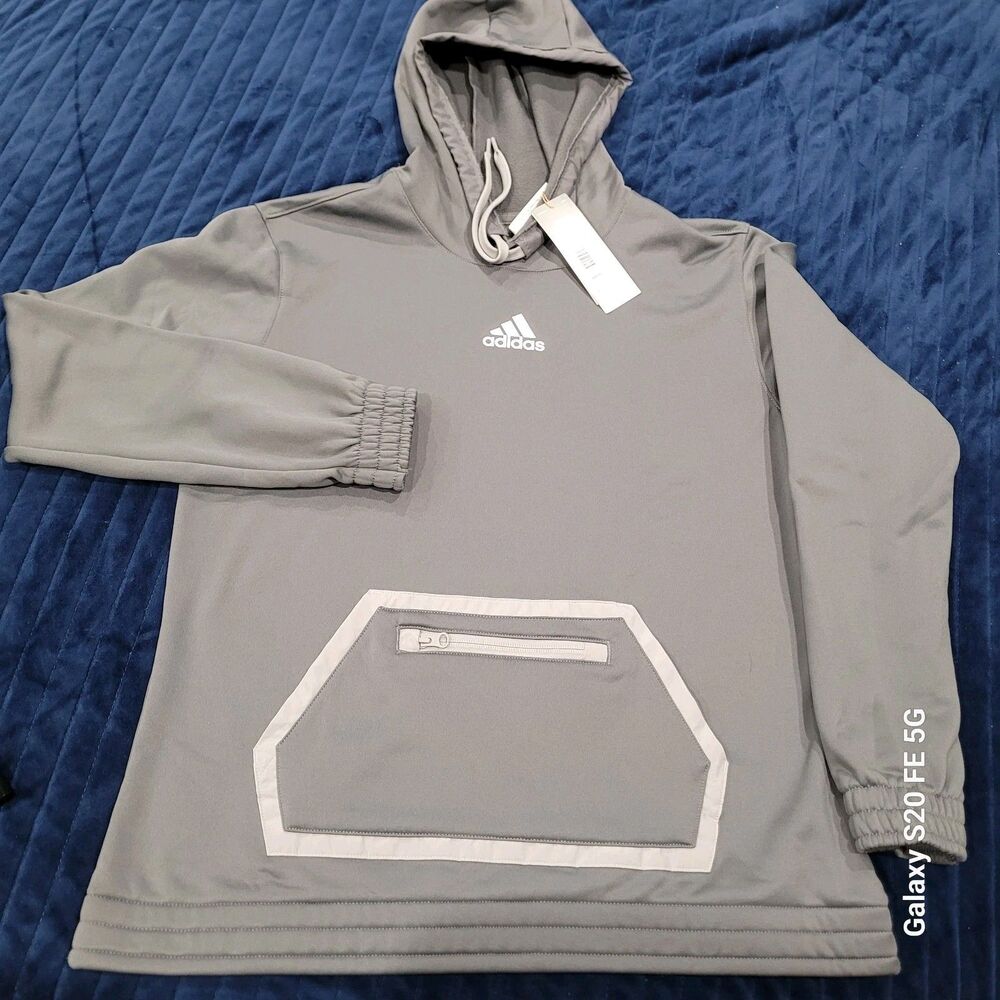 NEW adidas Men's Team Issue Sweatshirt Hoodie Team Issue Fleece Size Large B27